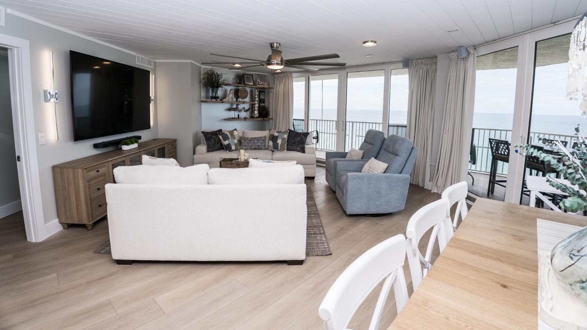 New Rental - 3Br 3Ba Corner Beachfront - 2024 Remodel - 3 Pools, Tiki Hut, Gym, Tennis パナマシティービーチ エクステリア 写真