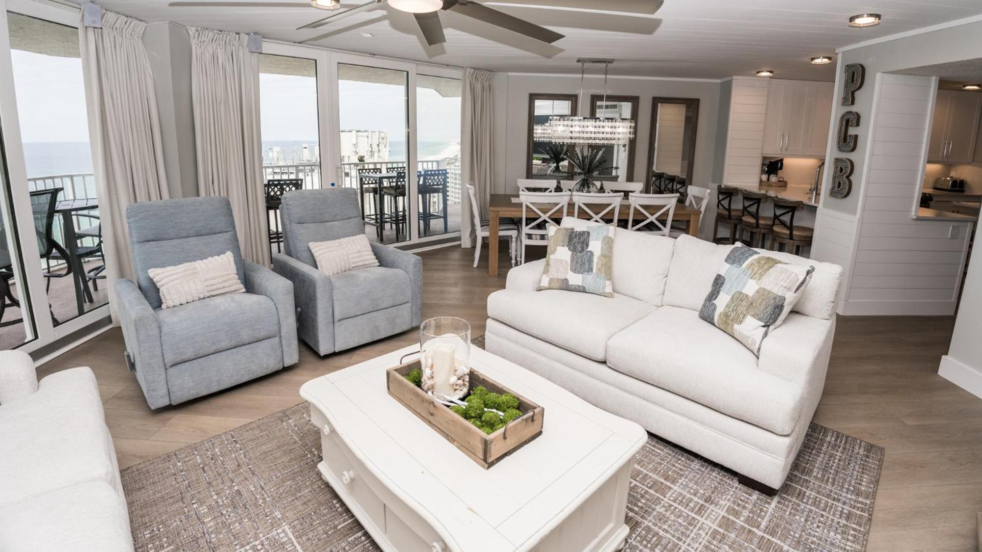 New Rental - 3Br 3Ba Corner Beachfront - 2024 Remodel - 3 Pools, Tiki Hut, Gym, Tennis パナマシティービーチ エクステリア 写真