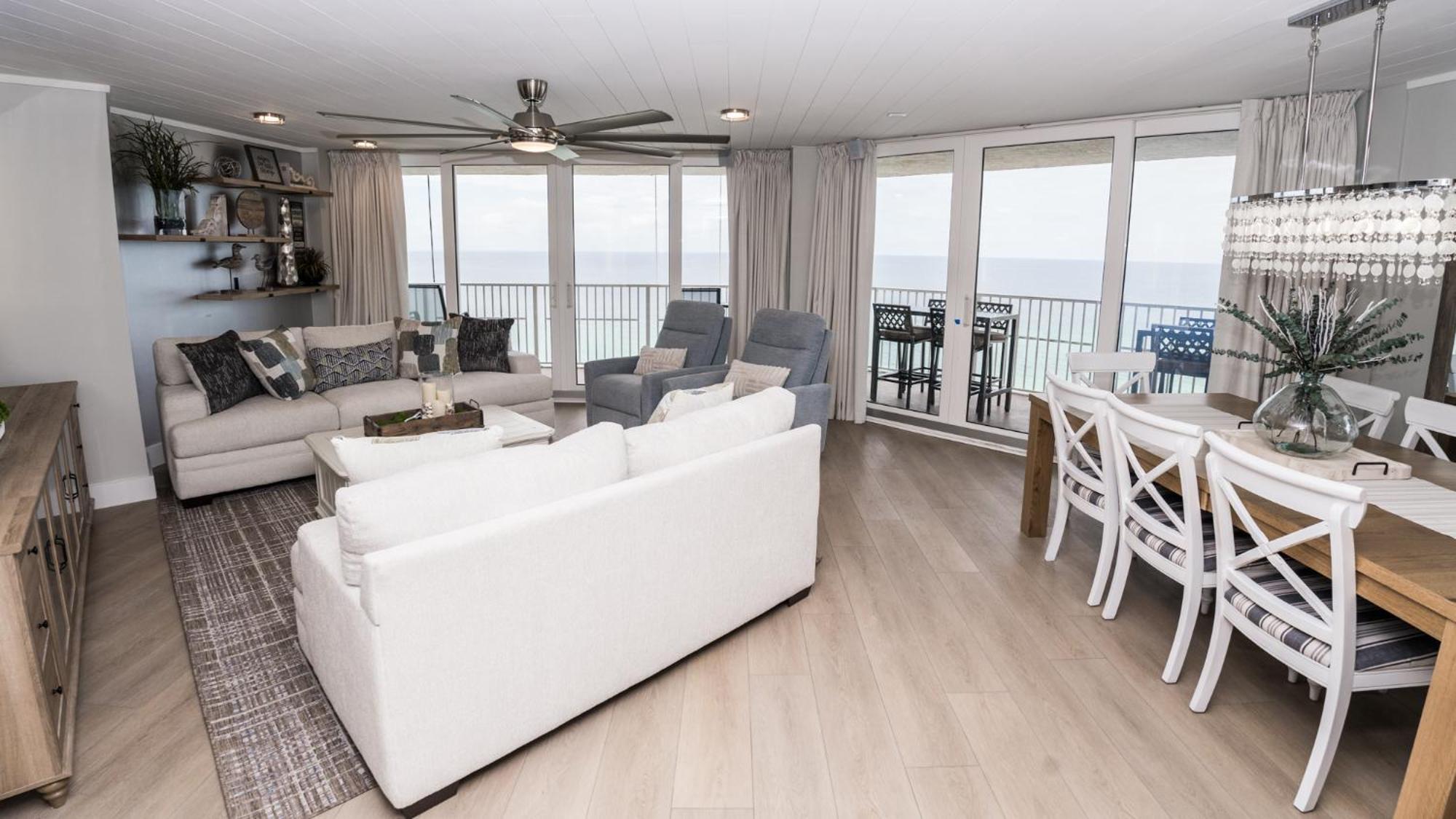 New Rental - 3Br 3Ba Corner Beachfront - 2024 Remodel - 3 Pools, Tiki Hut, Gym, Tennis パナマシティービーチ エクステリア 写真
